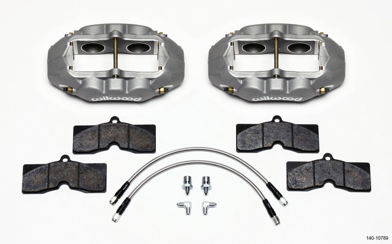 Wilwood D8-4 Front Caliper Kit Clear Corvette C2 / C3 65-82 - #140-10789