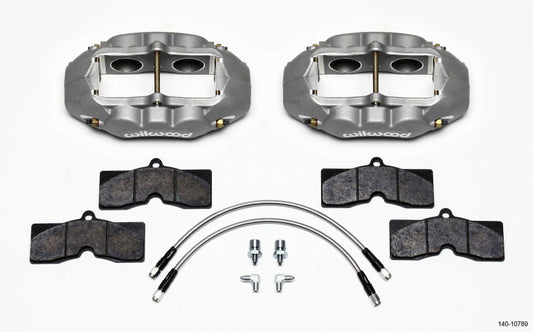 Wilwood D8-4 Front Caliper Kit Clear Corvette C2 / C3 65-82 - #140-10789