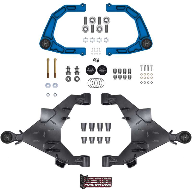 Camburg Engineering CAM-310217-K-BLU KINETIK Uniball Long Travel Kit +2 in Blue for 2022-2025 Toyota Tundra