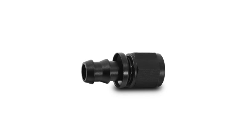 Vibrant -4AN Push-On Straight Hose End Fitting - Aluminum