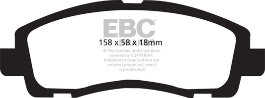EBC 09-14 Acura TL 3.5 Redstuff Front Brake Pads DP31753C