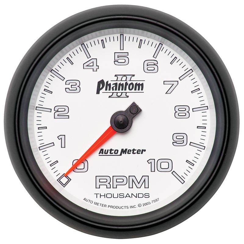 AutoMeter 7527 Phantom II 52mm Short Sweep Electric 0-100psi Oil Pressure Gauge
