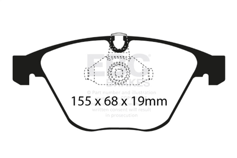 EBC 08-10 BMW M3 4.0 (E90) Redstuff Front Brake Pads DP31449C