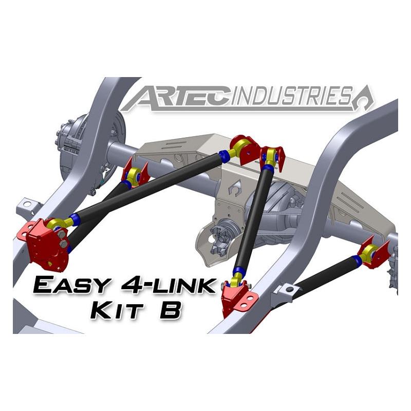 Artec Industries LK0015 Easy 4-Link Kit B Tube All 1 1/4 in Krawler Joints
