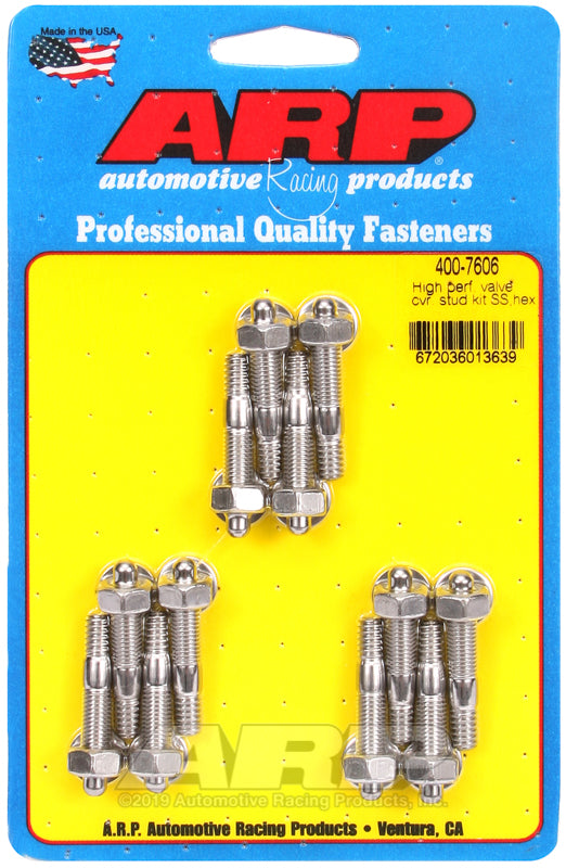 ARP 400-7606 SS Hex Valve Cover Stud Kit