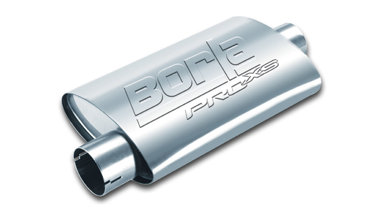 Borla 400479 ProXS Muffler 2.25 in Inlet / Outlet Notched (14 x 7.88 x 4.25 in Oval)