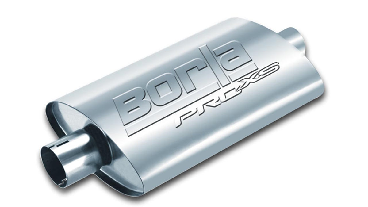 Borla 400495 ProXS Muffler 2.25 in Inlet / Outlet Notched Oval