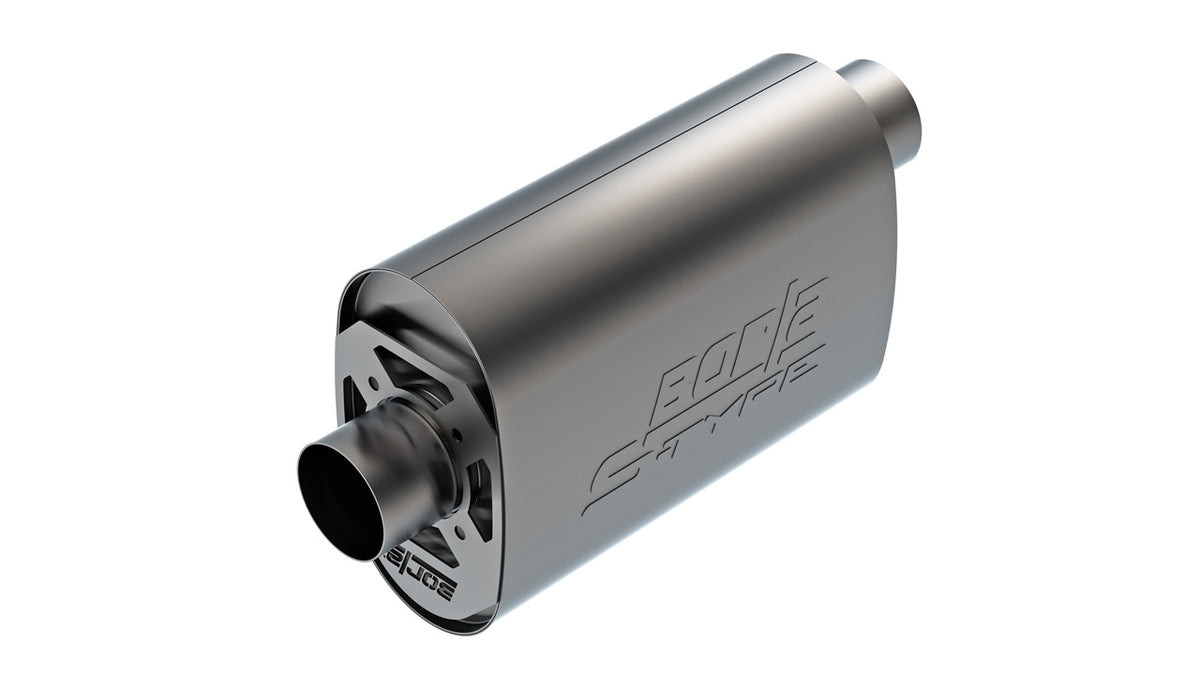 Borla 400957 CrateMuffler S-Type 3 in Offset/Center Oval 14 in Body for LS3