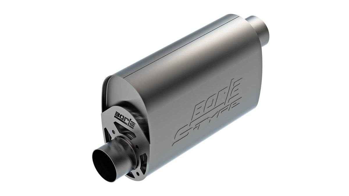Borla 400959 CrateMuffler S-Type Oval Muffler 3 in Offset / Offset (14 x 4.35 x 9.10 in) for LS3