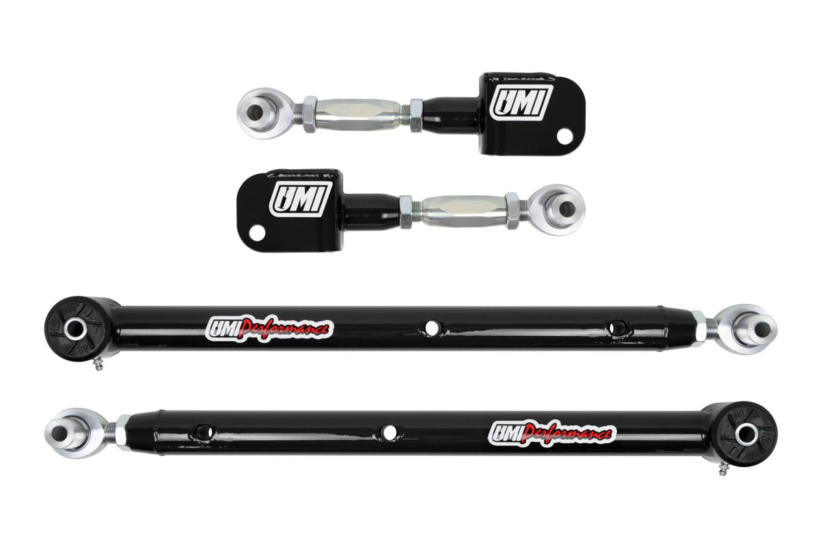 UMI Performance 401417-B Adjustable Upper and Lower Control Arm Kit Black
