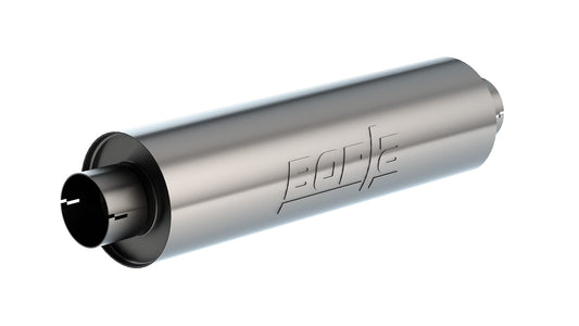 Borla 401625 Universal Muffler 3.53 in ID Notched (6.75 x 24 in Body, 29 in Overall Length)