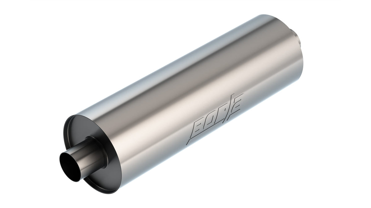 Borla 401665 Touring Specialty Muffler 2.75 in Center In / Out Un-Notched (7.75 in Round, 24 in Body)