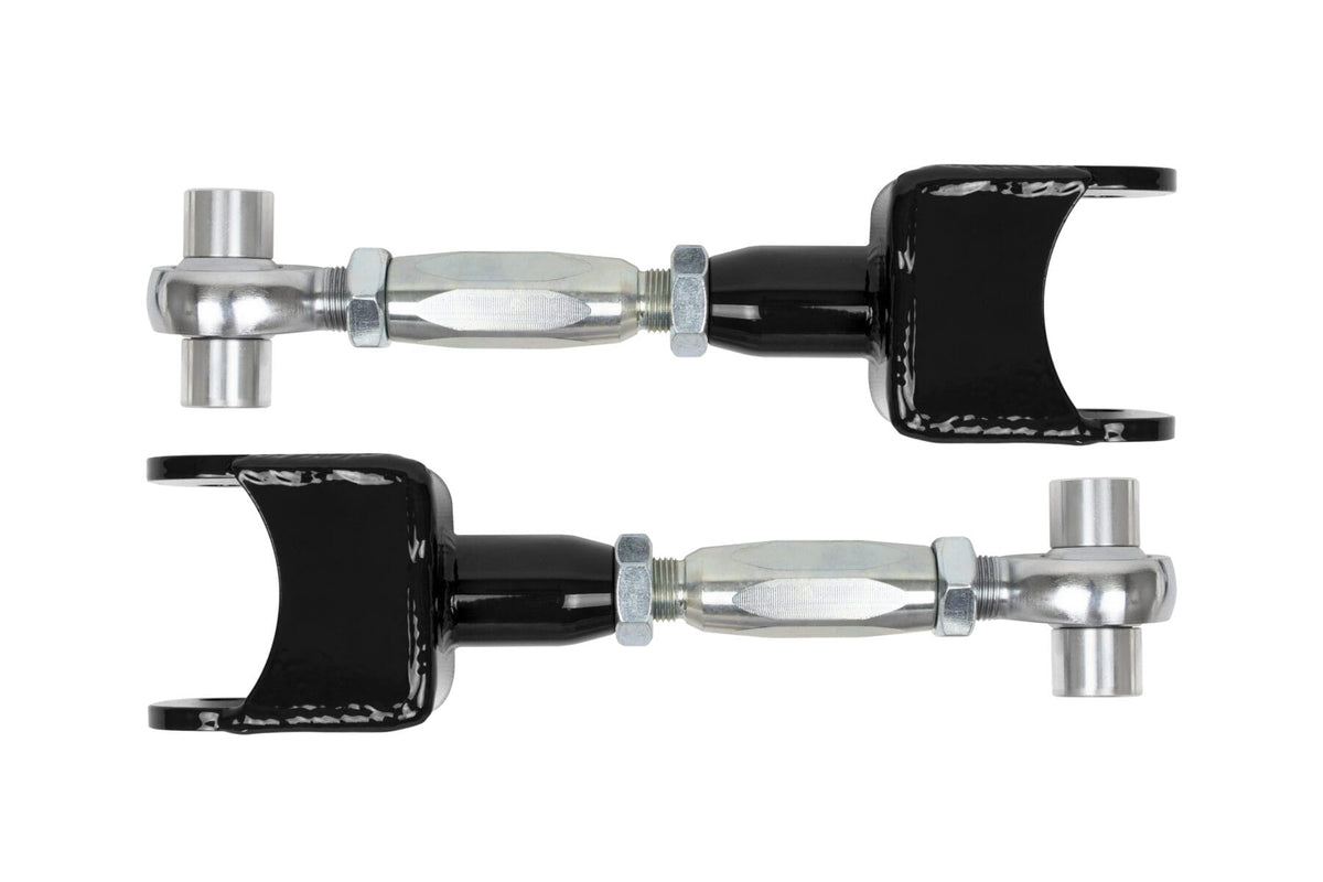UMI Performance 402117-B Rear Control Arms Boxed Lowers Adjustable Uppers Black