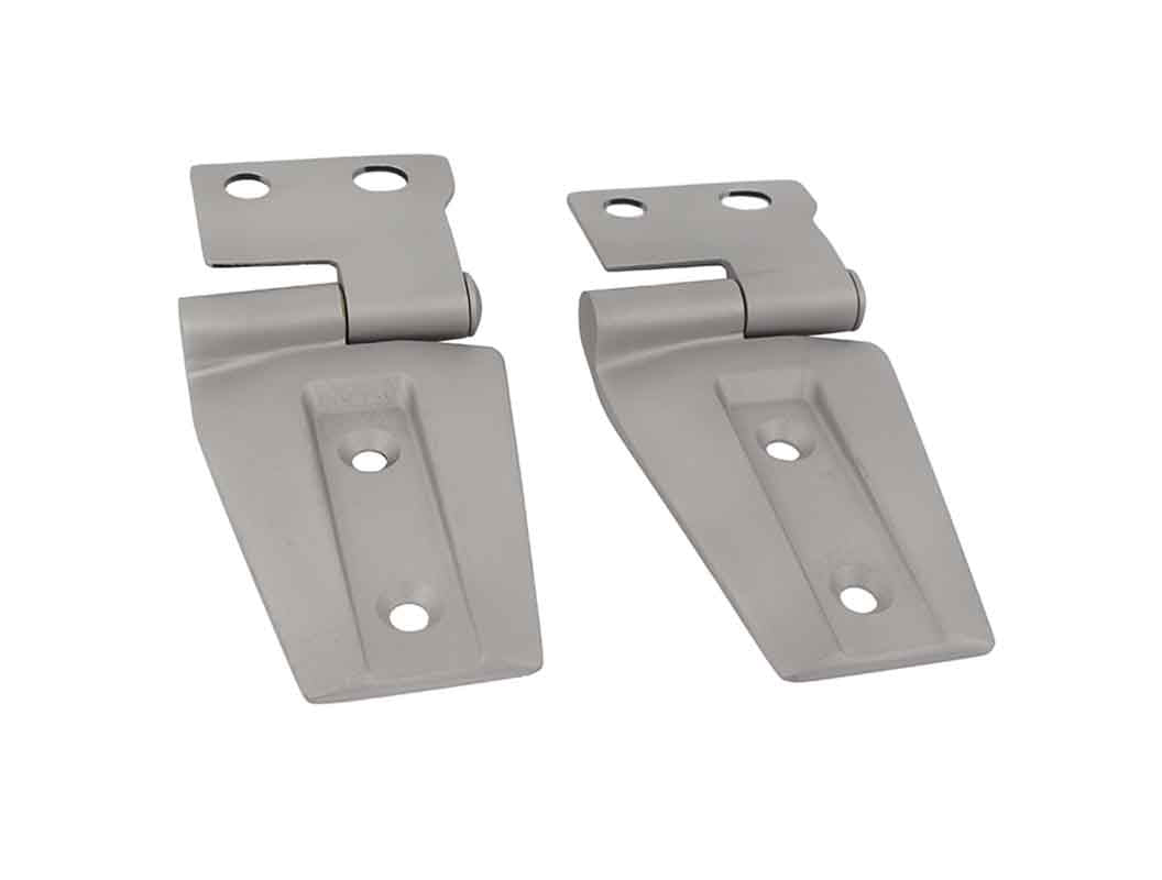 Kentrol 40572 Hood Hinge Pair for 2007-2018 Jeep Wrangler JK - Bare Grey