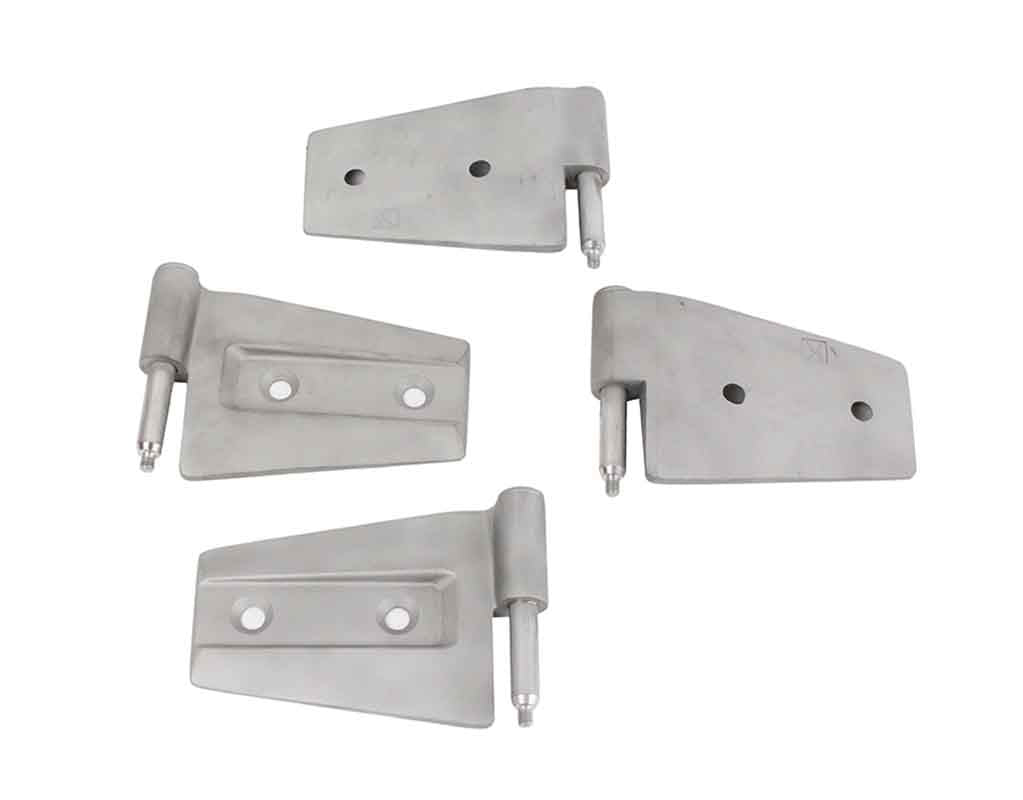 Kentrol 40575 Door Hinge Set 4 Piece for 2007-2018 Jeep Wrangler JK 2-Door - Bare Grey