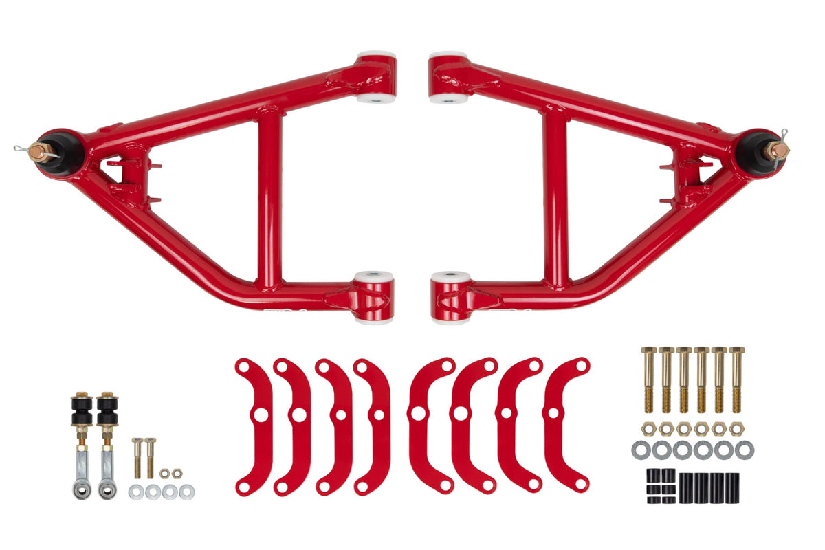 UMI Performance 4062-R Lower Front A-Arms Corner Max Standard Ball Joint Red