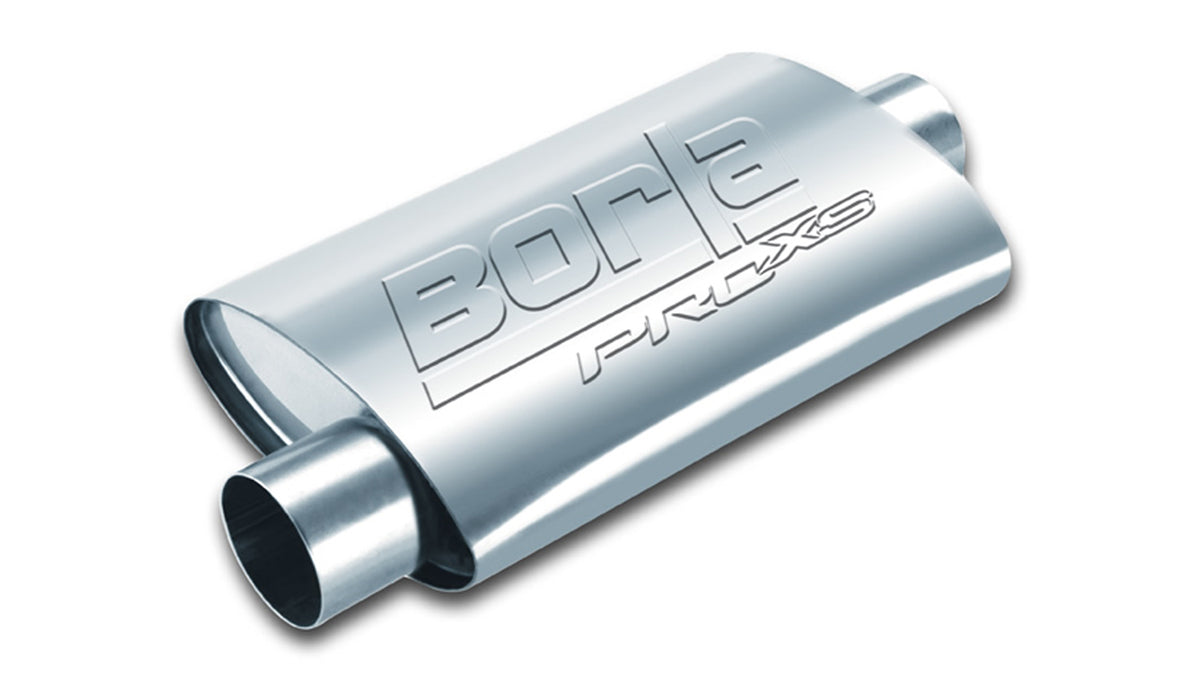 Borla 40664 ProXS Muffler 2.25 in Offset Inlet / Center Outlet (19 x 4 x 9.5 in Oval)