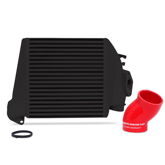 Mishimoto 08-14 Subaru WRX Top-Mount Intercooler Kit - Powder Coated Black & Red Hoses - #MMTMIC-WRX-08BKRD