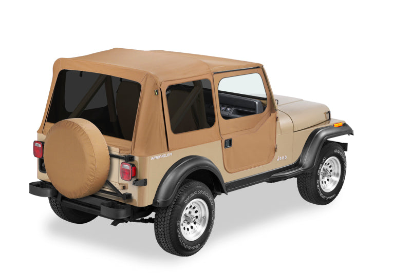 Bestop A-Top For OEM - 88-95 Jeep Wrangler YJ Replace (Spice Tinted Windows Door Skins Included)