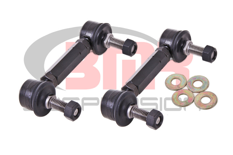 BMR 15-26 S550 Mustang Rear Sway Bar End Link Kit - Black