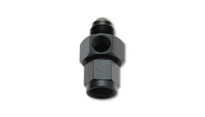 Vibrant -4AN Male to -4AN Female Union Adapter Fitting w/1/8in NPT Port