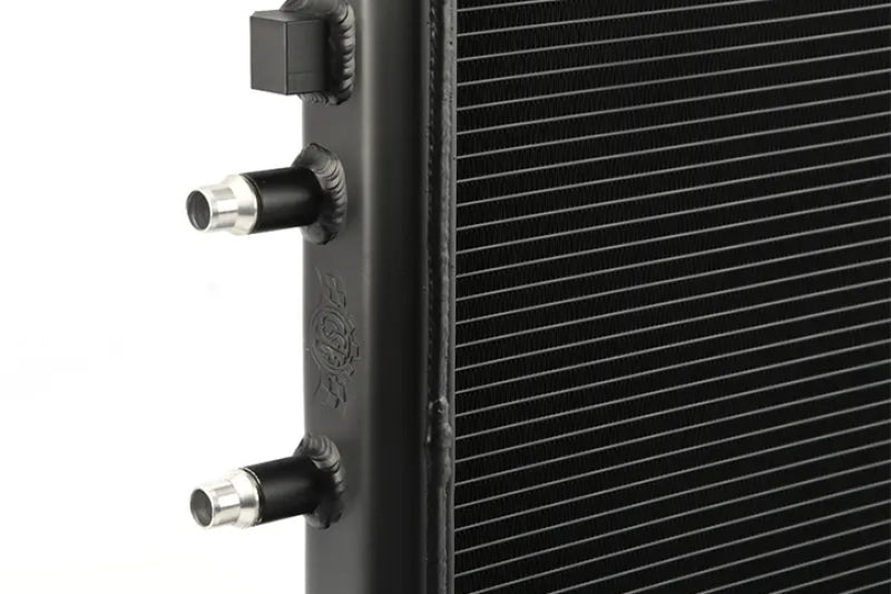 CSF 8075V Heat Exchanger w/Rock Guard - Black for 2014+ BMW M3