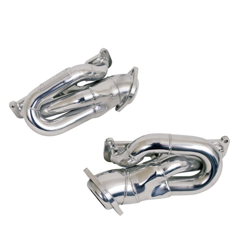 BBK Performance 14420 Shorty Headers 1-5/8 Silver Ceramic for 2011-2017 Ford Mustang 3.7L V6