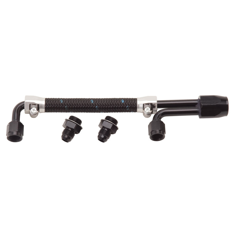 Edelbrock 80913 Dual Quad Fuel Line Kit In Clr/Black Finish