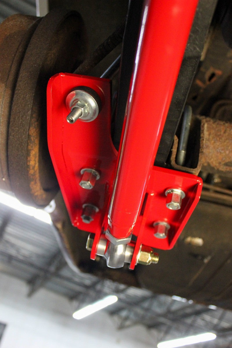 UMI Performance 262824-R Leaf Spring Traction Bars with Mounts Red
