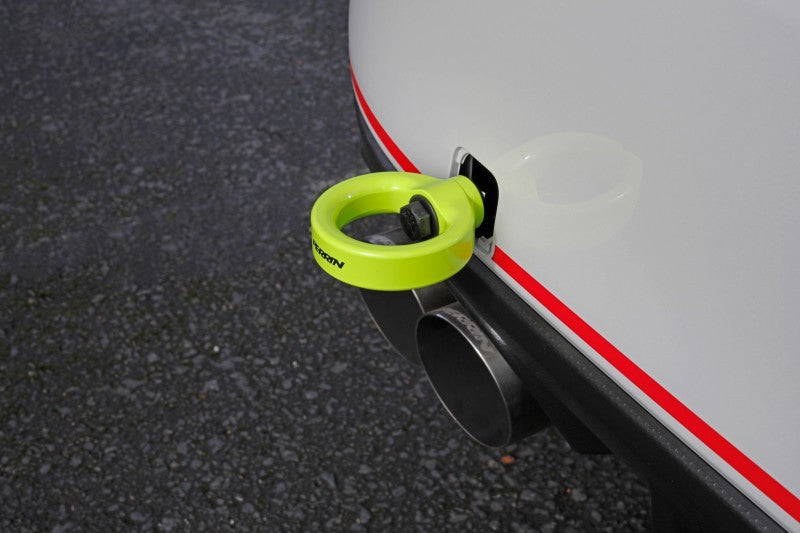 PERRIN 15-21 Subaru WRX/STI / 24-26 Crosstrek / 25-26 Forester Tow Hook Kit (Rear) - Neon Yellow