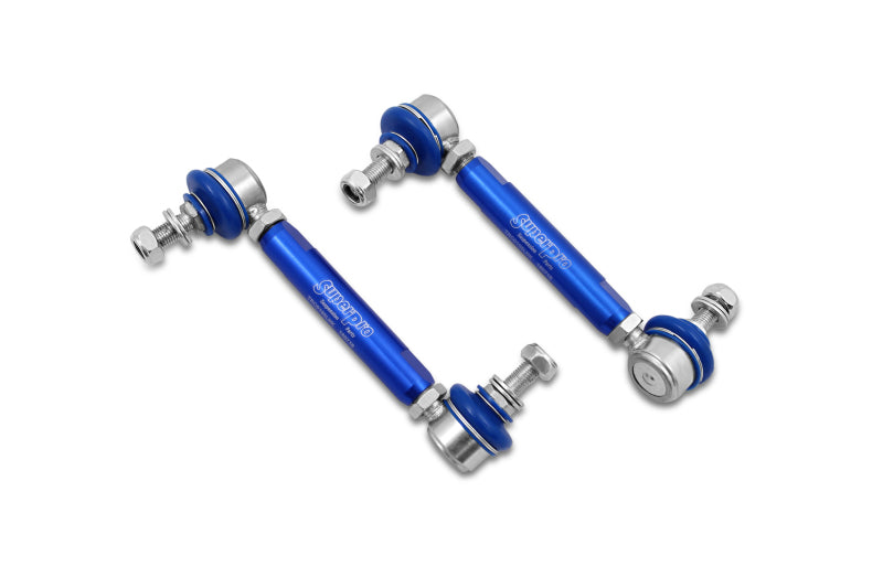 SuperPro Rear Sway Bar Link Kit - Heavy Duty Adjustable (160mm-205mm Length, 10mm Studs)