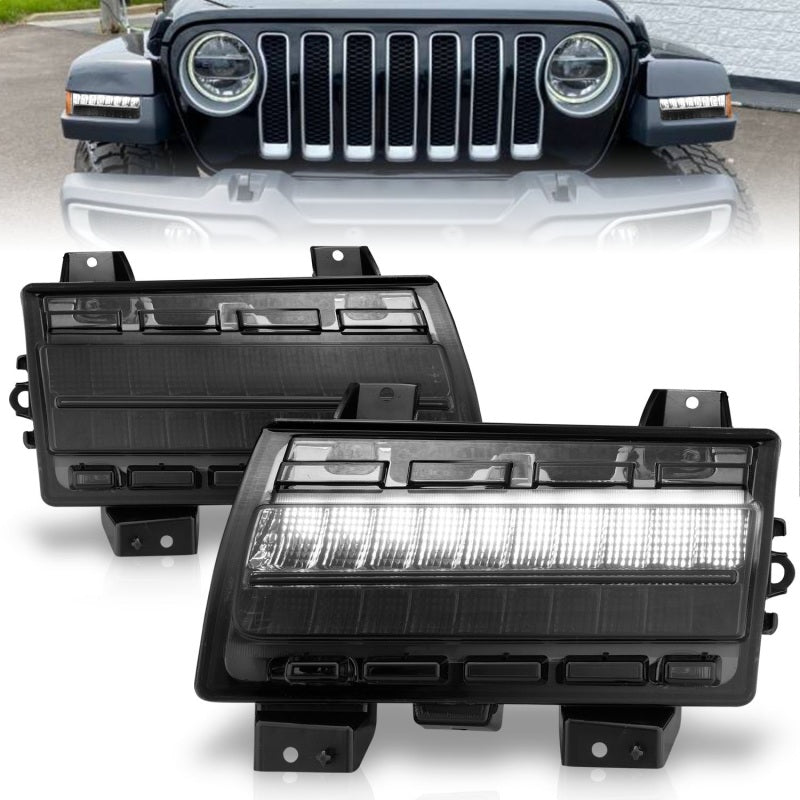 ANZO 2018-2025 Jeep Wrangler Side Markers