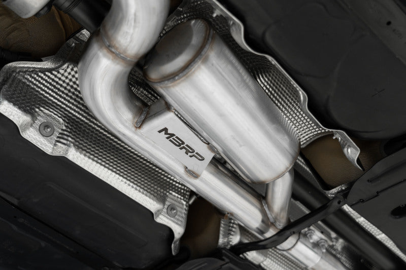 MBRP 2022 VW Golf R MK8 3in Cat-Back Quad Rear Non-Valved Exhaust