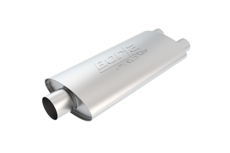 Borla 40670 3in Inlet/Dual 2.25in Outlet Center/Dual Oval ProXS Muffler - #40670