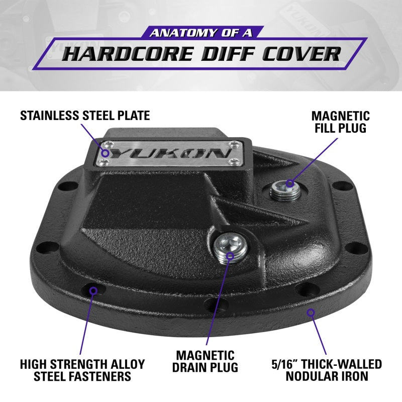 Yukon Gear & Axle YHCC-D30 Hardcore Diff Cover for Dana 30/Super 30