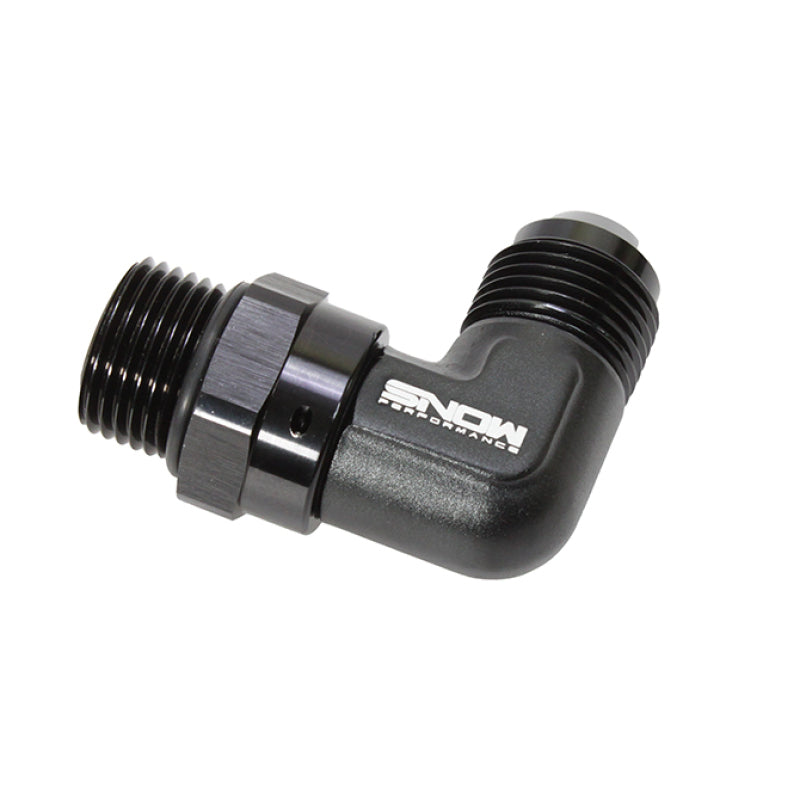 Snow Performance SNF-61012 10 ORB to -12 AN 90 Degree Swivel Fitting (Black)
