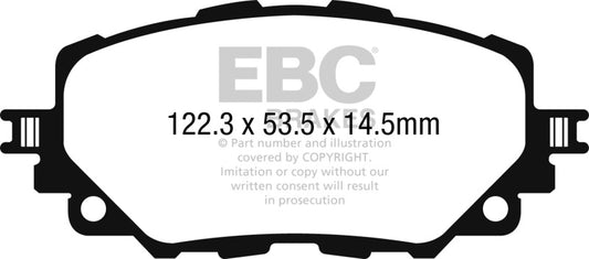 EBC 15-17 Mazda Miata MX-5 Yellowstuff Front Brake Pads DP42263R