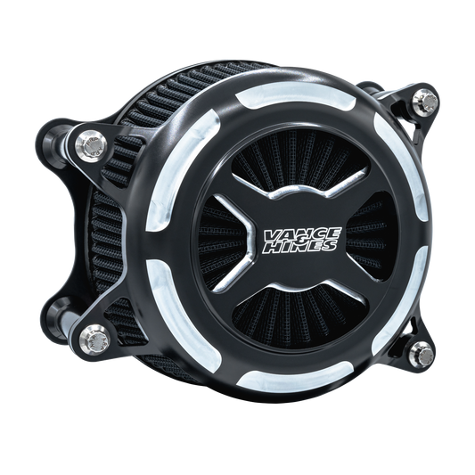 Vance & Hines 42343 VO2 X Intake Black Contrast for 2008-2017 Harley-Davidson Touring