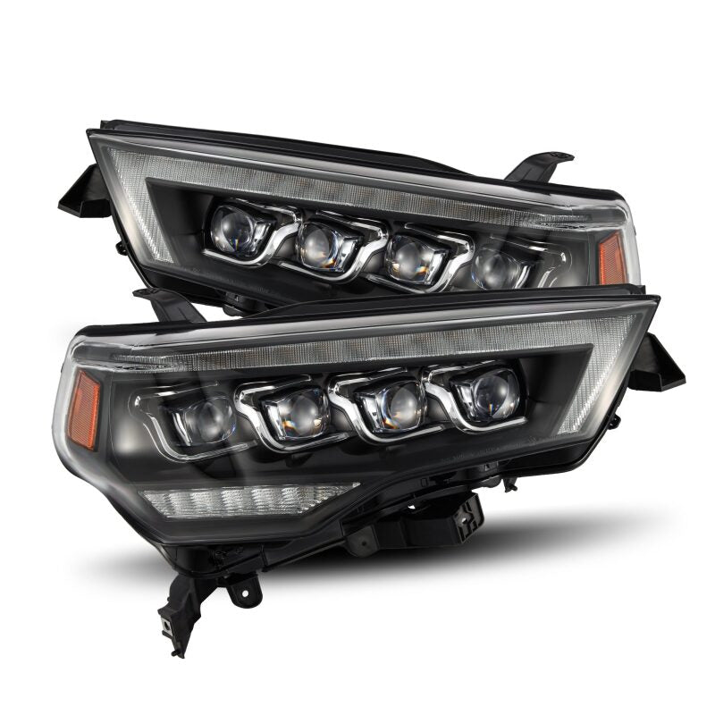 AlphaRex 880808 14-22 Toyota 4Runner (2021 Req. Converter) NOVA LED Projector Headlights Black w/Activation Light & Sequential Signal + Switchback DRL