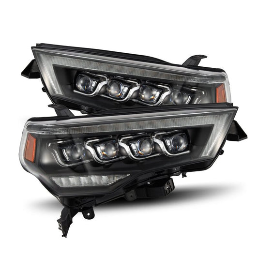 AlphaRex 880808 14-22 Toyota 4Runner (2021 Req. Converter) NOVA LED Projector Headlights Black w/Activation Light & Sequential Signal + Switchback DRL