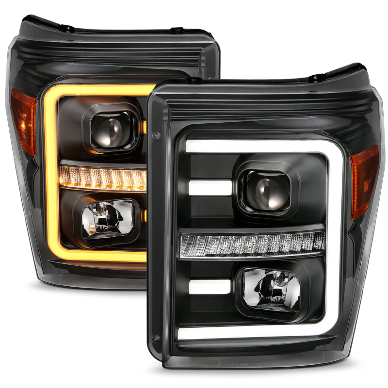 ANZO 2011-2016 Ford F-250 Super Duty LED Projector Headlights