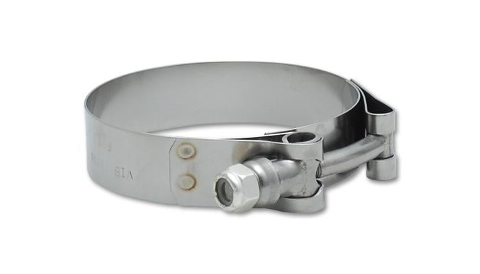 Vibrant SS T-Bolt Clamps Pack of 2 Size Range: 3.76in to 4.05in O.D.
