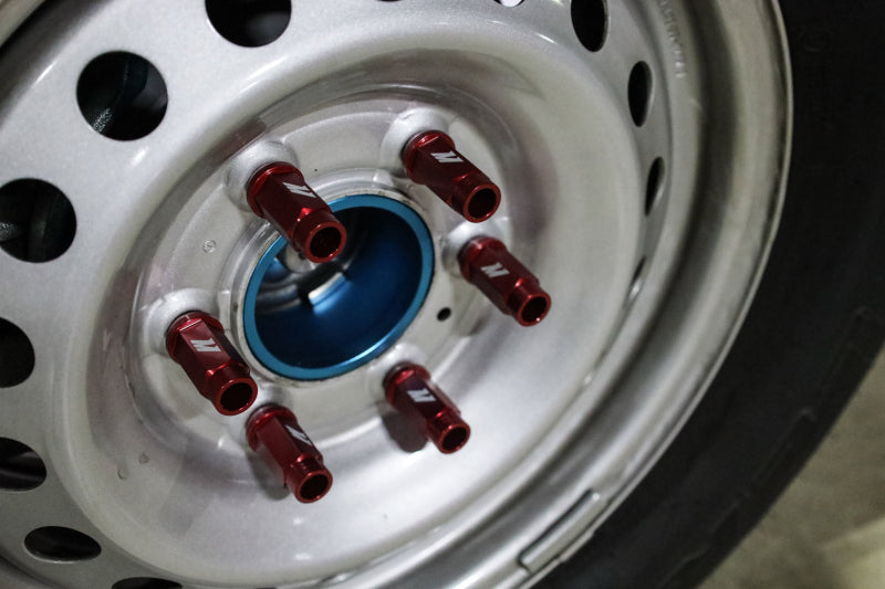 Mishimoto Aluminum Locking Lug Nuts M12x1.5 27pc Set Red - #MMLG-15-27LRD