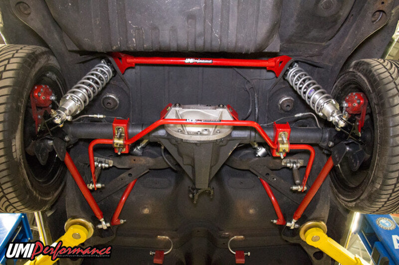 UMI Performance 3055-R Rear Shock Tower Brace Bolt-In Red for 1978-1988 G-Body