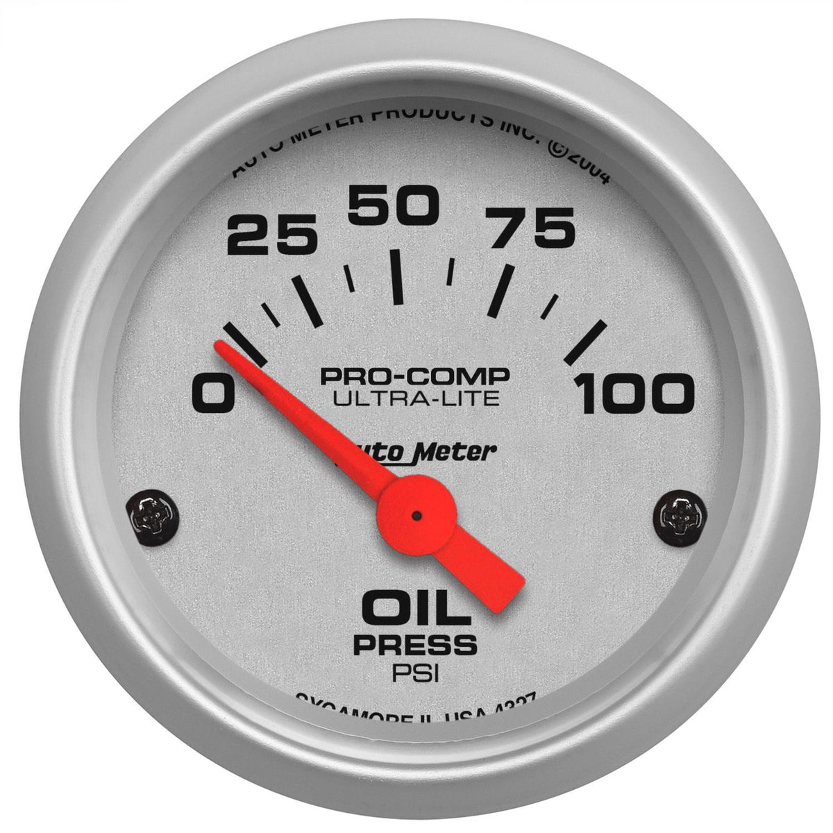 AutoMeter 4327 Ultra-Lite 52mm 0-100 PSI Electronic Oil Pressure Gauge