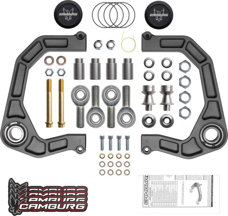 Camburg Engineering CAM-110214-GRY KINETIK Billet Uniball UCA Gray for 2021-2025 Ford Bronco (Excluding Raptor)