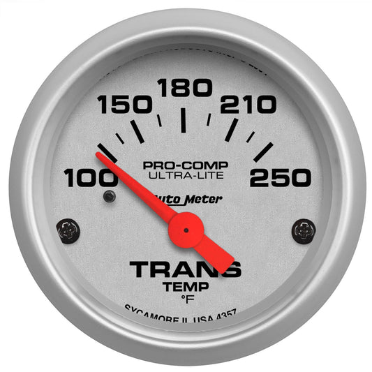AutoMeter 4357 Ultra-Lite 52mm 100-250 Degrees F Mechanical Transmission Temperature Gauge