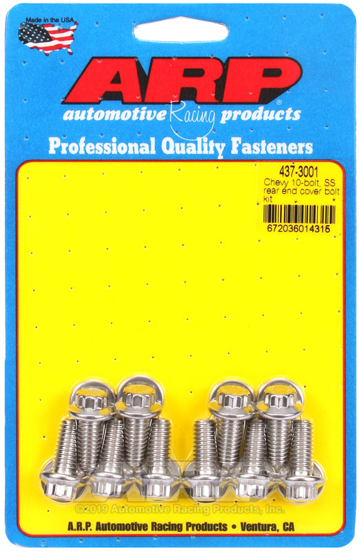 ARP 437-3001 for Chevy 10-Bolt SS Rear End Cover Bolt Kit