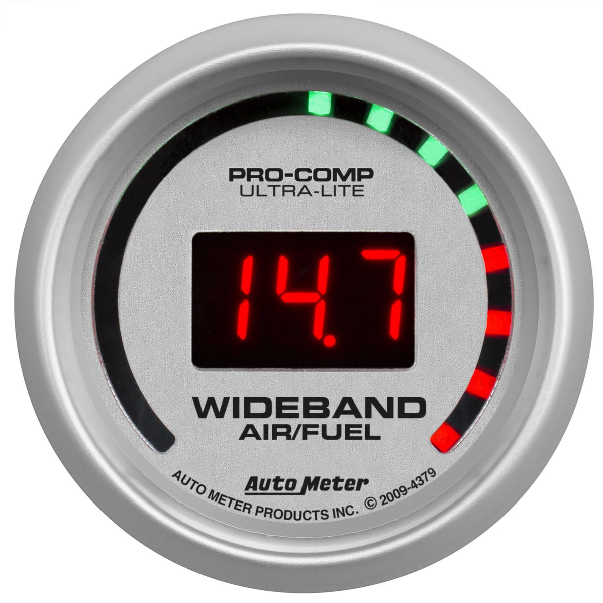 AutoMeter 4379 Ultra-Lite 52mm Digital Wideband Air/Fuel Ratio Street Gauge