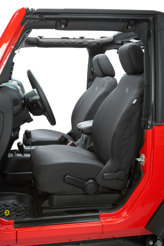 Bestop 07-12 Jeep Wrangler JK Front Seat Covers (Black Diamond)